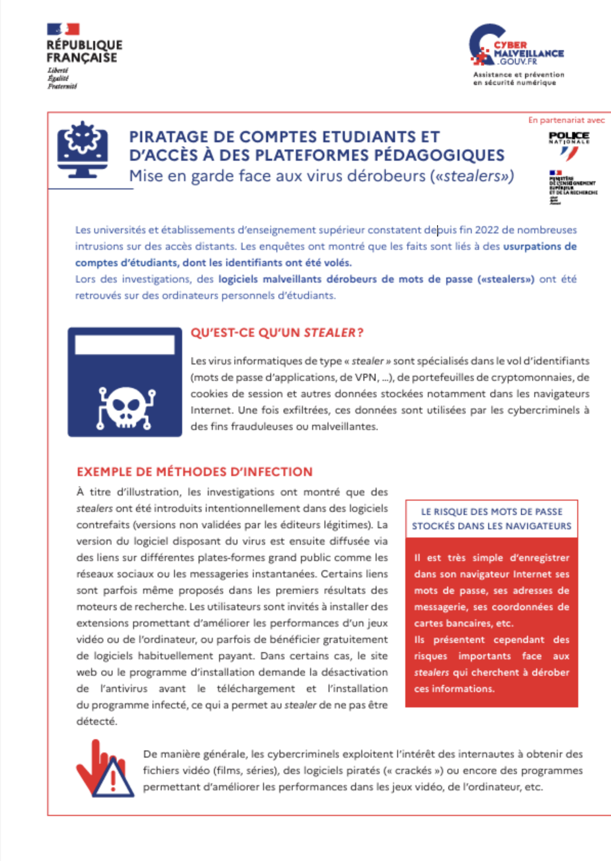 Aperçu du PDF Les Stealers