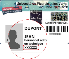 Carte UPJV des Personnels